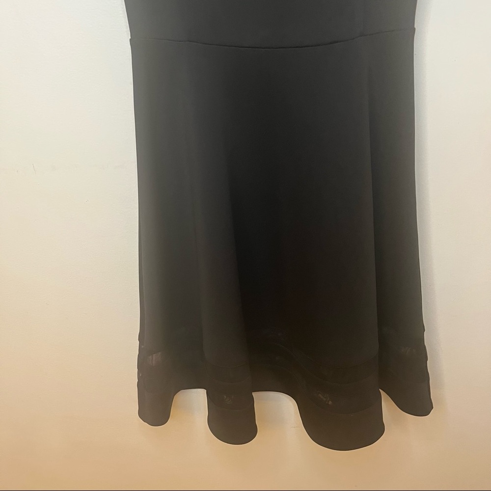 LULU’S Sheer Determination Black Mesh Skater Dress - Picture 8 of 16